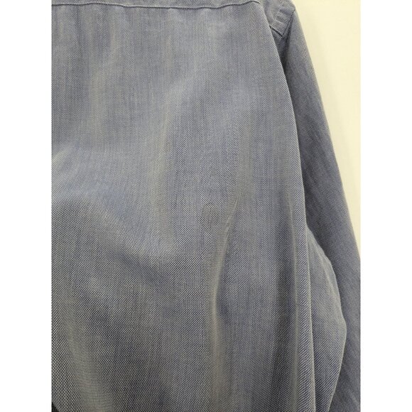 Vintage Lauren Ralph Lauren Oxford Shirt Size 15.5 Button Down Micro Herringbone - Picture 3 of 11